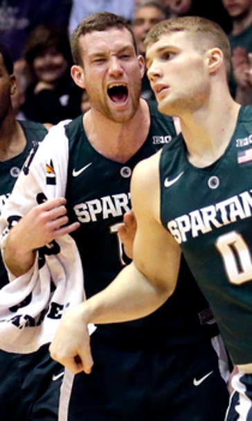 No. 12 Michigan State makes 16 3s, beats Northwestern 76-45
